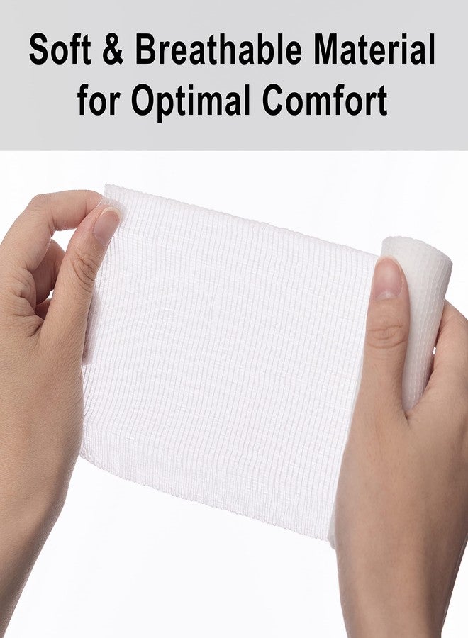 General Medi Conforming Bandage, 4” x 5 Yards Stretched, 24-Pack Gauze Bandage Rolls with Bonus Tape + Scissors, First Aid Supplies, Non-Sterile - Image 5